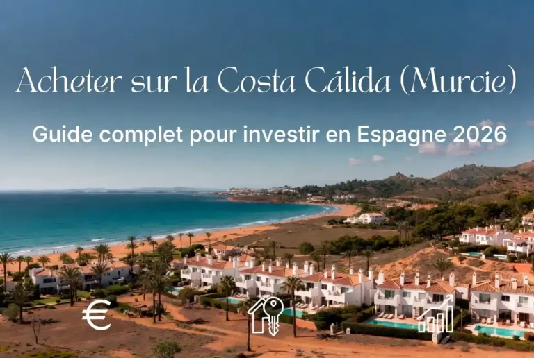 Acheter sur la Costa Cálida Murcie : guide complet investissement immobilier en Espagne 2026 - prix, villes, résidence secondaire et conseils