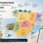 Carte de la licence touristique en Espagne par région avec les règles de location saisonnière et Airbnb