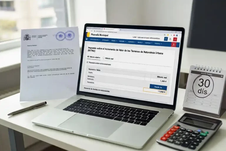 Calcul et paiement de la Plusvalía Municipal (IIVTNU), impôt communal sur la plus-value du terrain urbain en Espagne