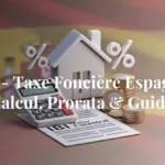 Illustration de la taxe foncière IBI en Espagne avec calcul, prorata temporis et Valor Catastral