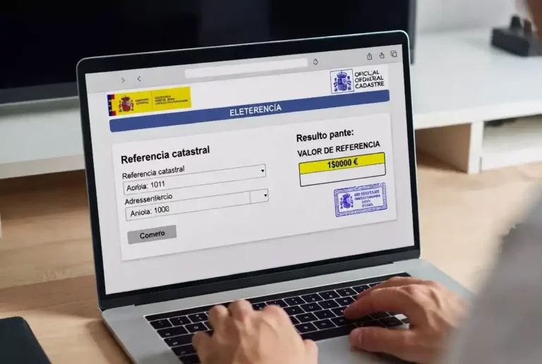 Recherche du Valor de Referencia sur la plateforme électronique du Cadastre espagnol pour le calcul de l’impôt ITP