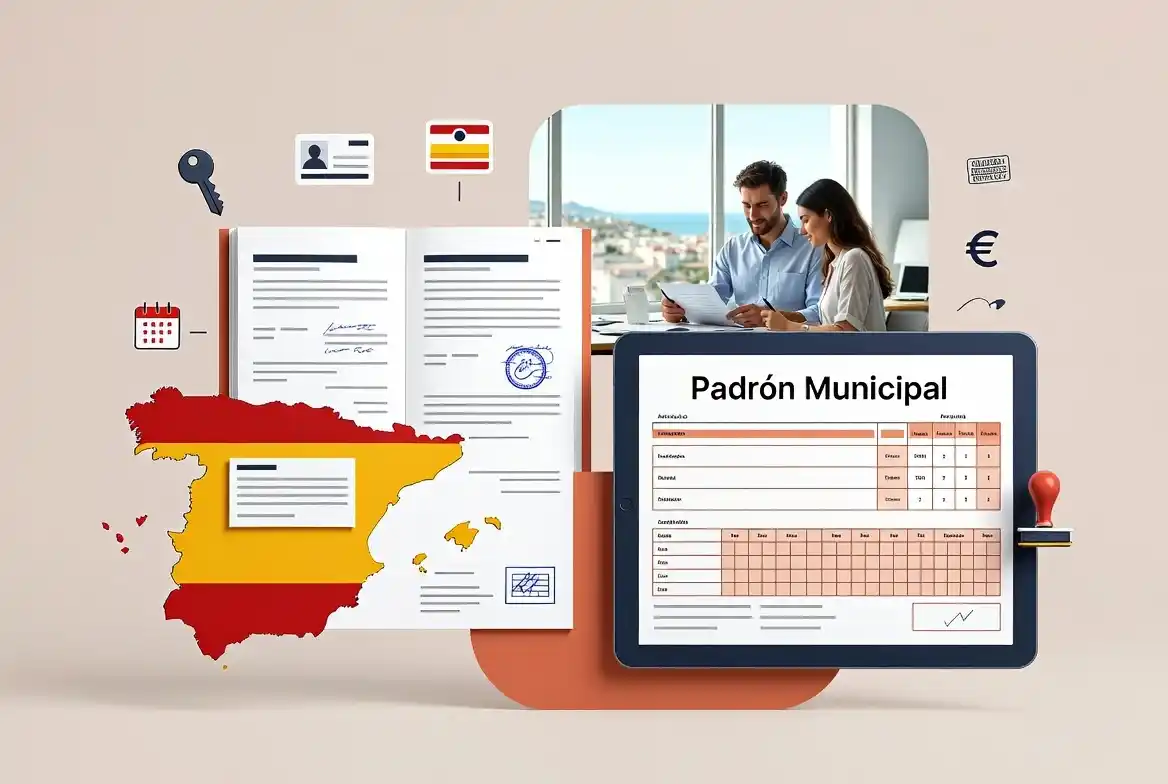 Padrón Municipal et obligations fiscales des expatriés en Espagne - Illustration administrative